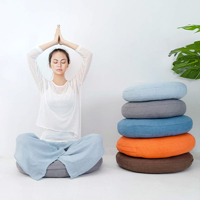 Coussin pour Yoga Style Japonais - Confort et Élégance  Masque occulaire Oreiller Coussin lombaire Bureau Voyage Amazon cdiscount France