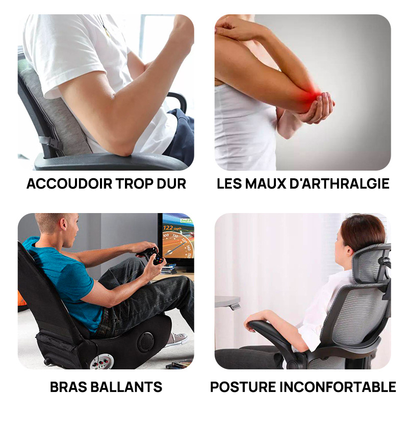 Coussin d'accoudoir de chaise ergonomique confortable-10